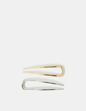 2-Pack Mix Metal French Hair Pins, , large