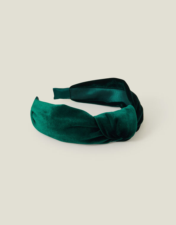 Knot Velvet Headband, , large