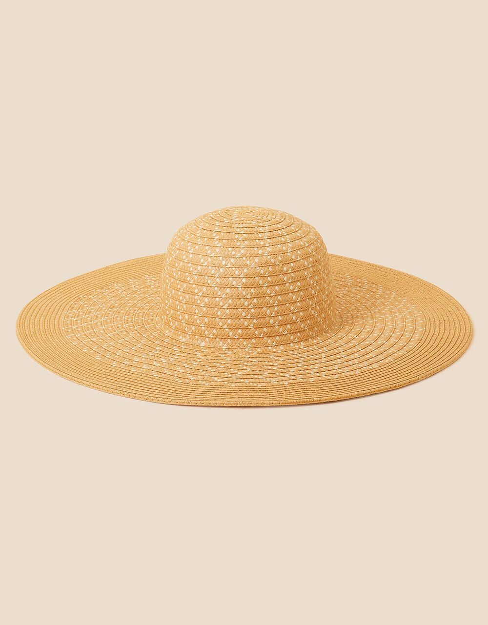 Mixed Weave Floppy Hat Hats Accessorize UK
