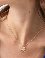 Starfish Pearl Pendant Necklace, , large