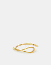 14ct Gold-Plated Swirl Cuff Bracelet, , large