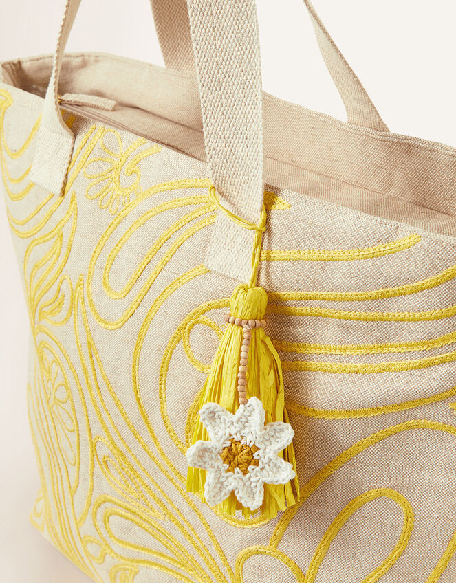 Embroidered Tote Bag, , large