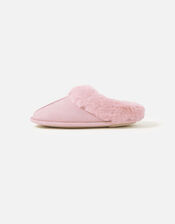 Suedette Mule Slippers, Pink (PINK), large
