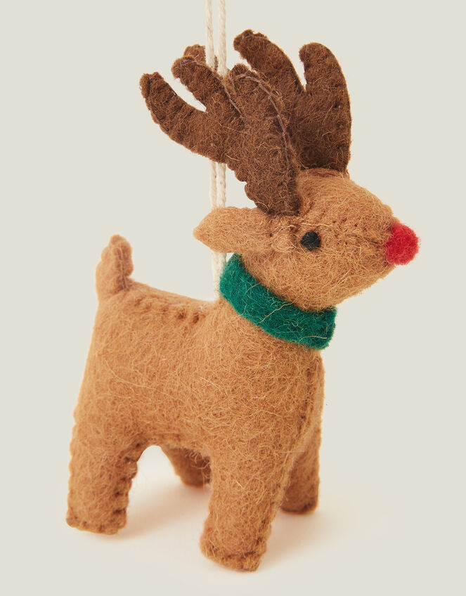 Rudolph Wool Hanging Decoration, , large