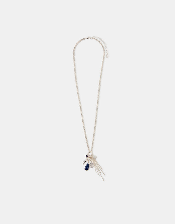Multi Charm Pendant Necklace, , large