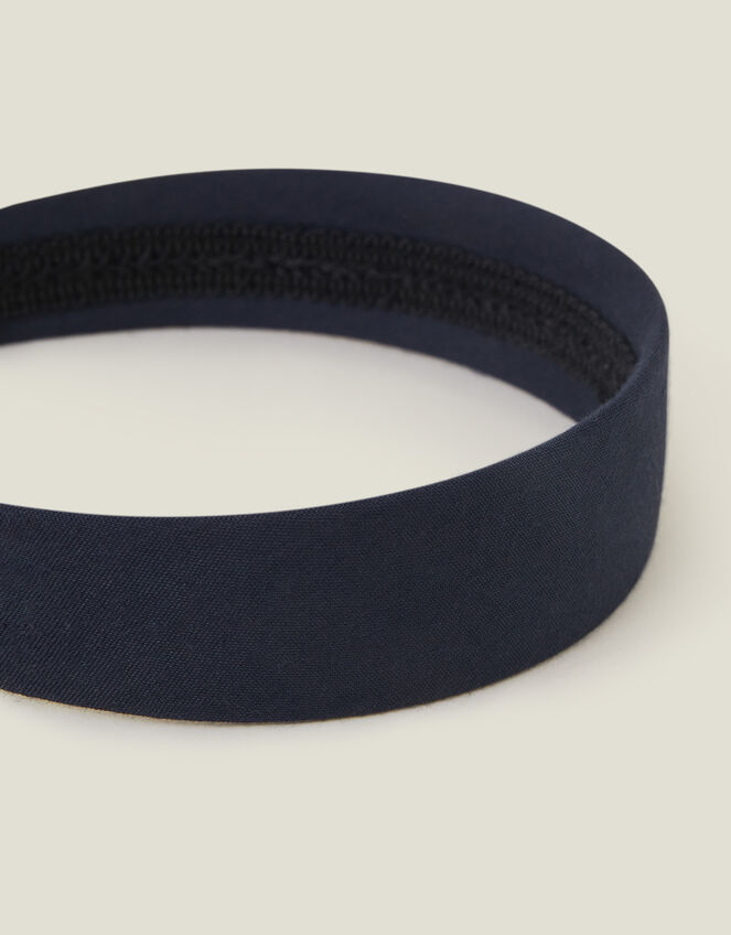 Wide Basic Headband, Blue (NAVY), large