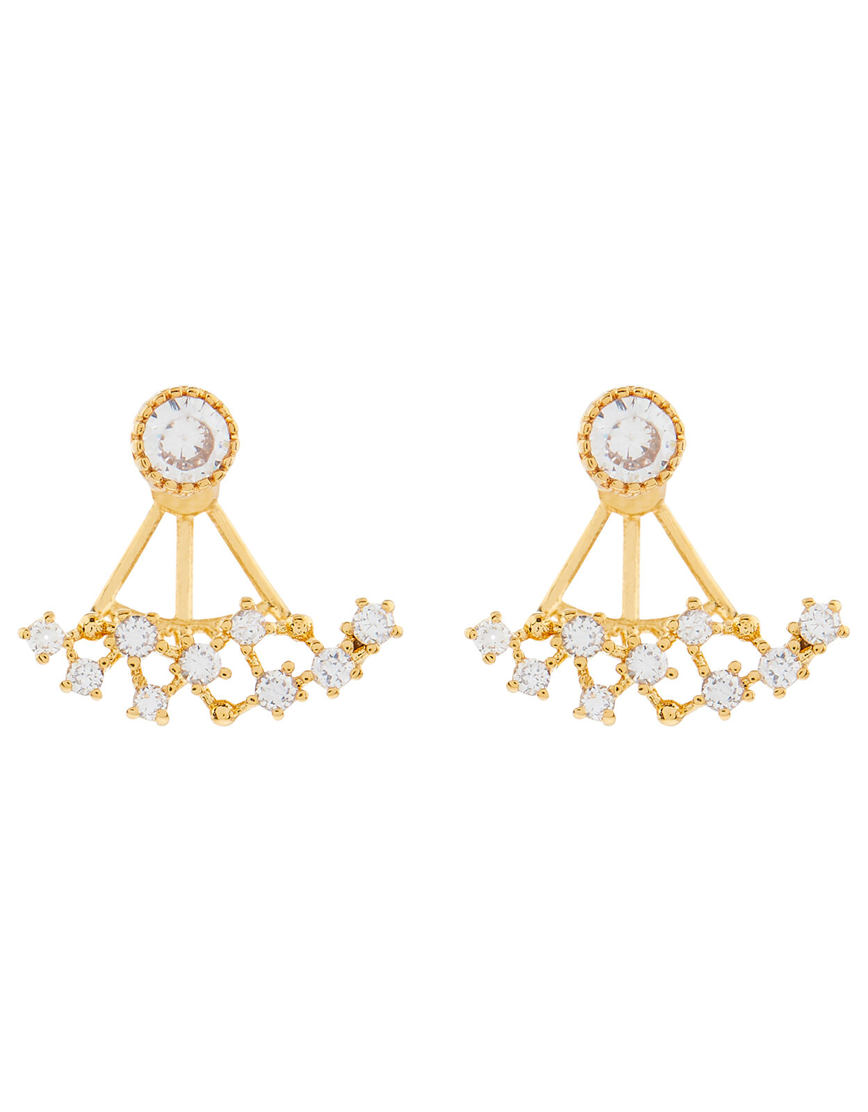 Gold Plated Sparkle Ear Jacket