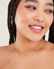 14ct Gold-Plated Arabic Initial Pendant Necklace - SH (Sheen), , large