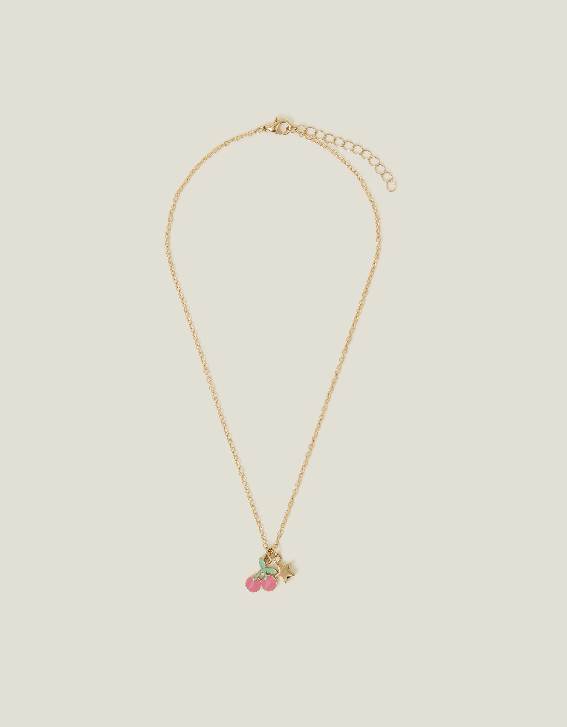 accessorize Girls Cherry Pendant Necklace