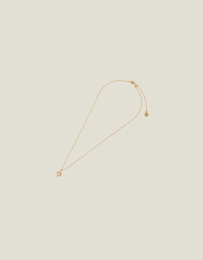 Gold Orb Sparkle Pendant Necklace main image 1