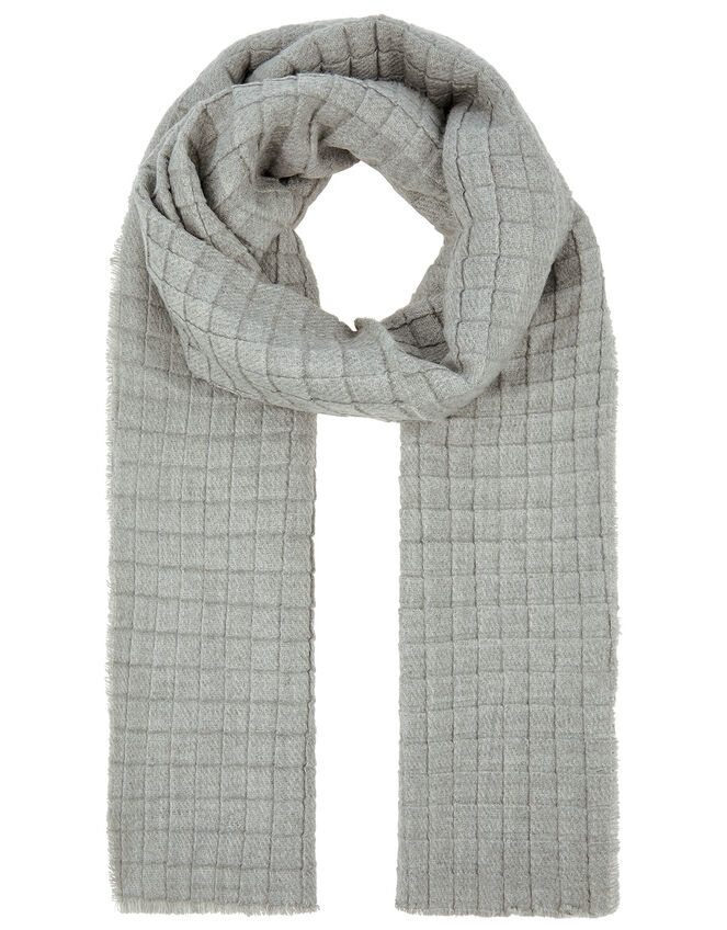 Modern Square Print Blanket Scarf, , large