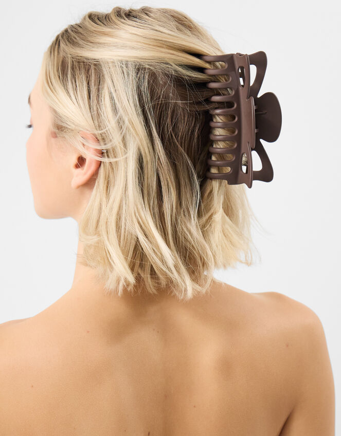 Large Claw Clip, Brown (BROWN), large