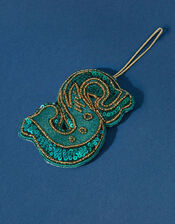 Embroidered S Initial Decoration, , large