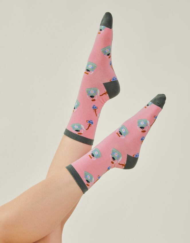 Tea Time Socks, , large