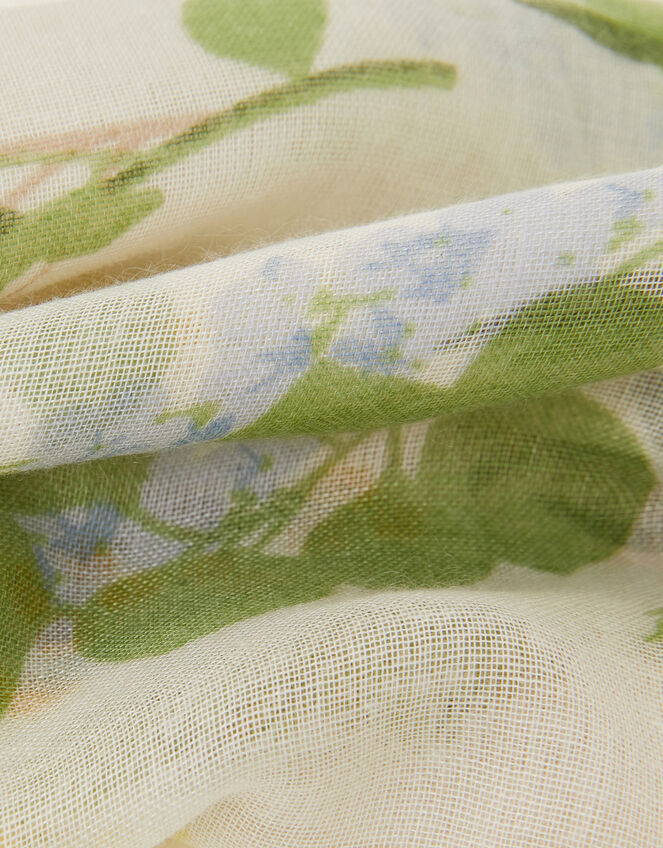 Lightweight Floral Scarf, , large