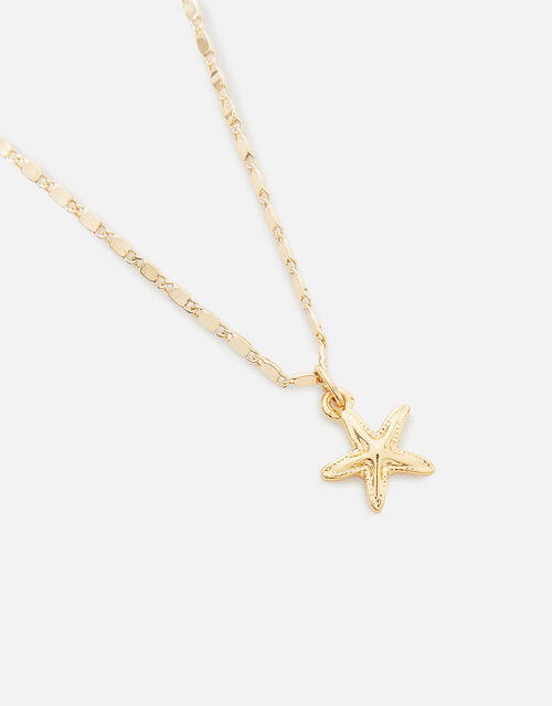 Seascape Starfish Pendant Necklace, , large