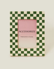 Checkerboard Photo Frame 4 x 6 Green, , large