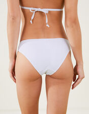 Ring Detail Bikini Briefs, White (WHITE), large