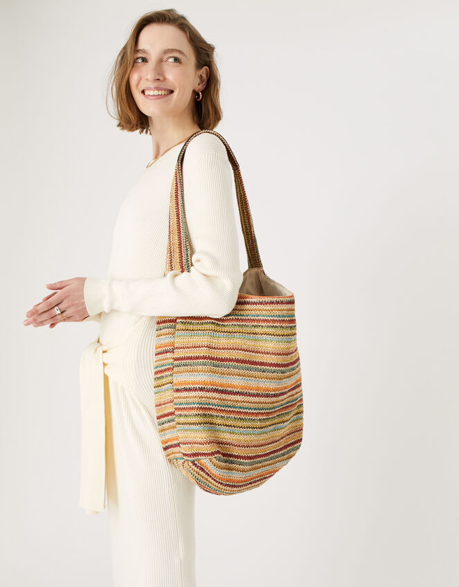 Stripe Weave Shoulder, , large