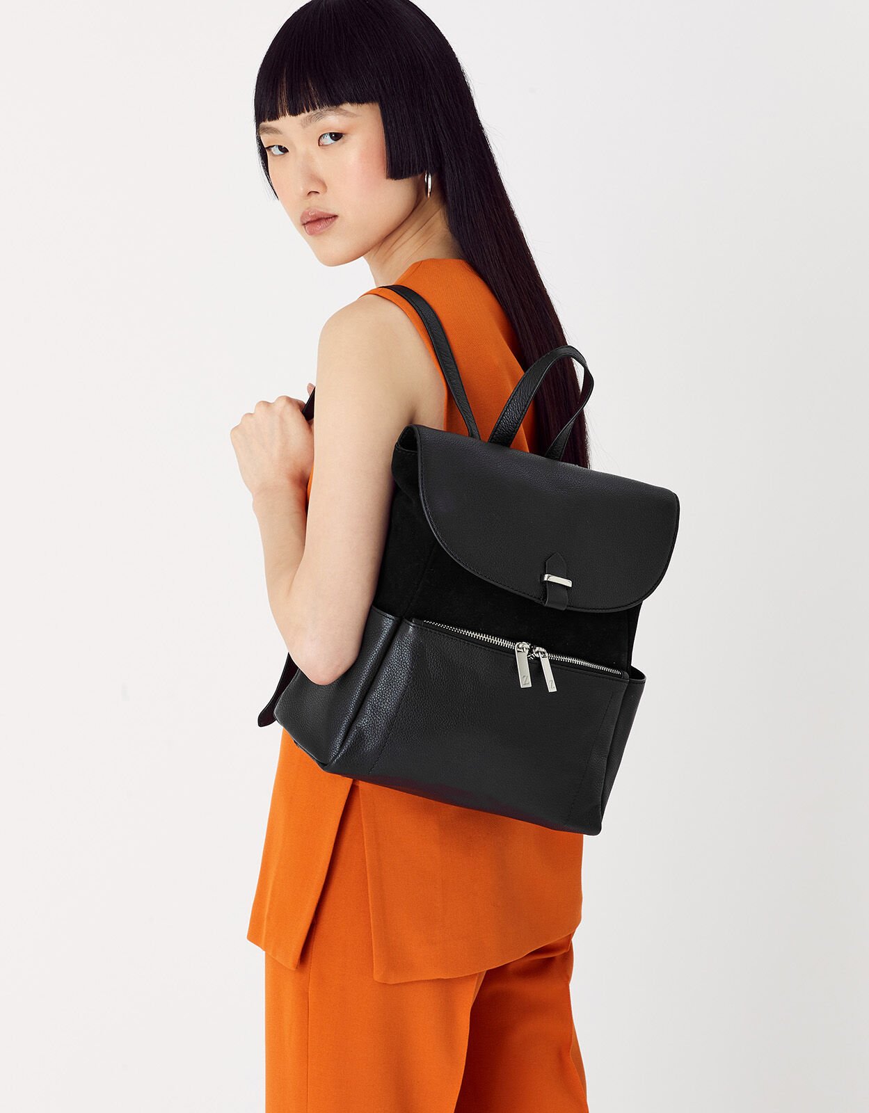 Accessorize leather new arrivals backpack