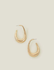 Chunky Hoop Drop Earrings, Gold (GOLD), large