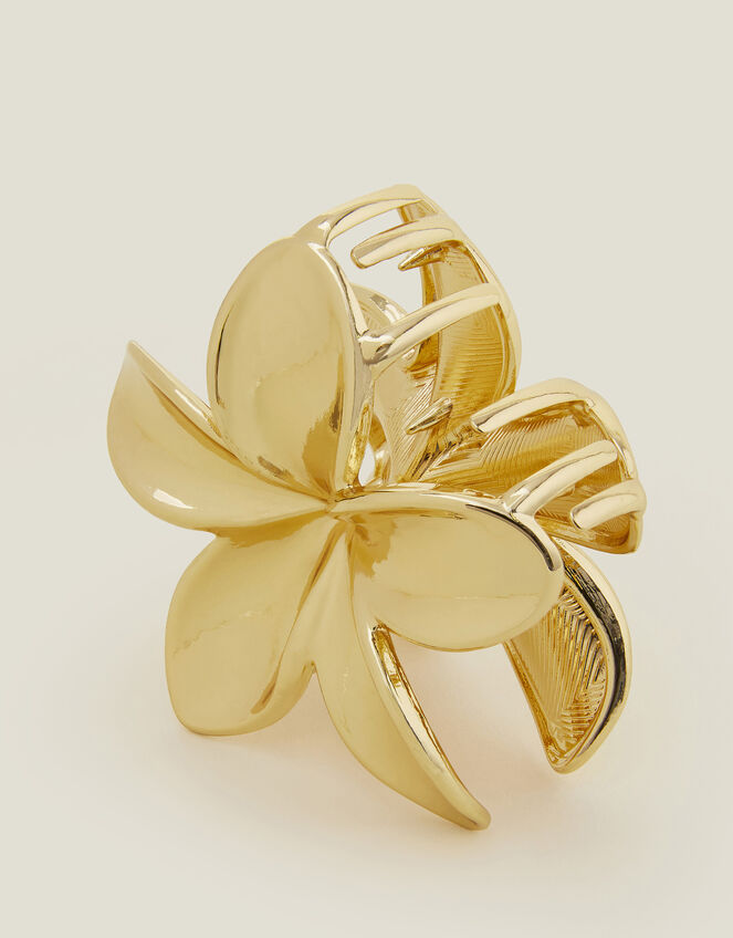 Tropical Flower Metal Claw Clip, , large