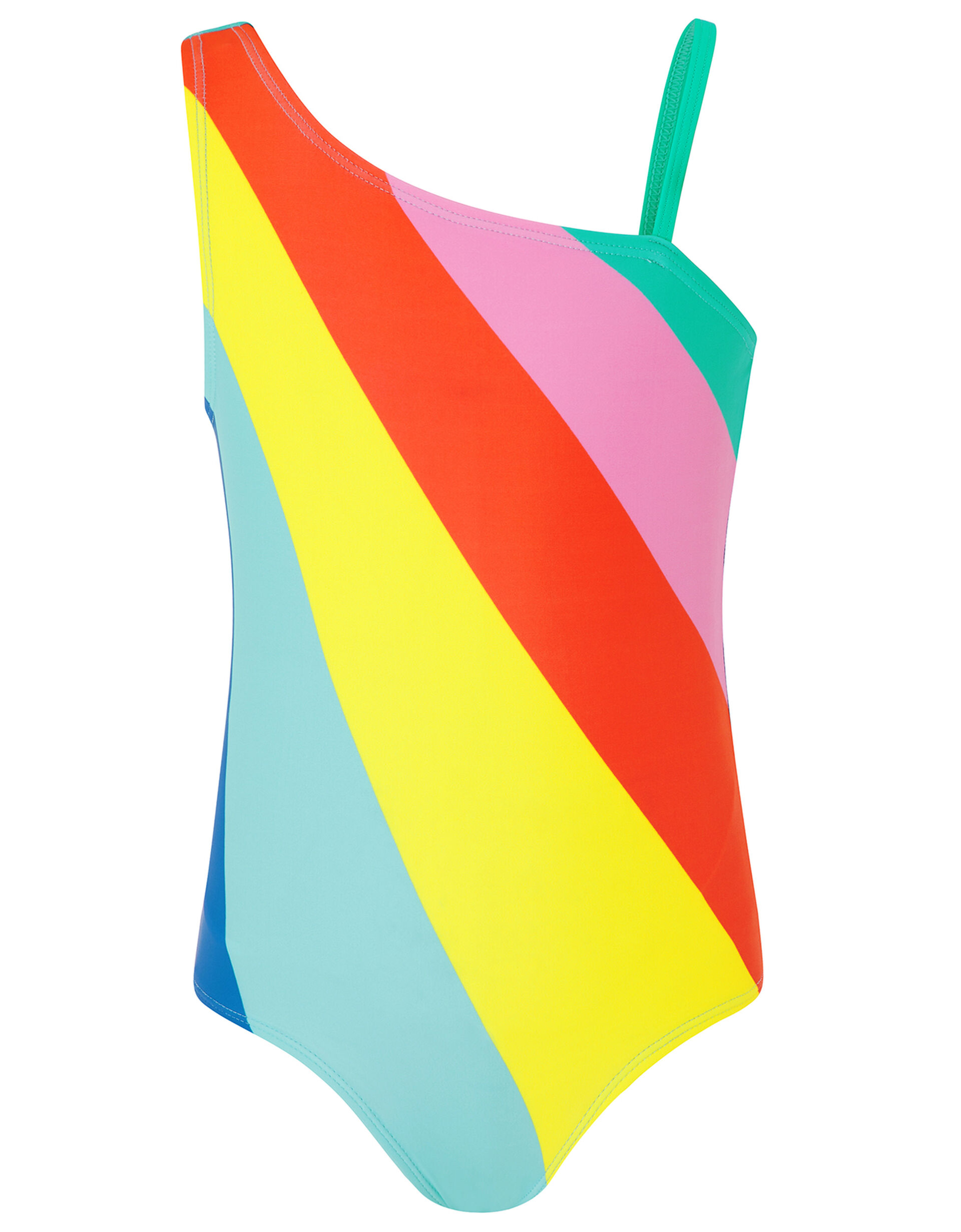 Rainbow Stripe Swimsuit, Multi (BRIGHTS-MULTI), large