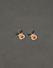 Glitter Reindeer Earrings, , large