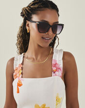 Cat Eye Sunglasses, Black (BLACK), large