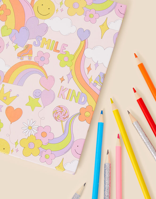 Smiley Retro Stationery Set, , large