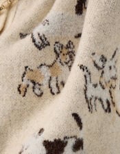 Accessorize x Good Manners Dog Print Cardigan​, Multi (MULTI), large