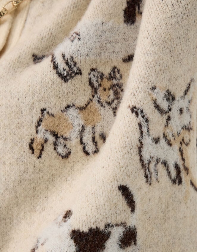 Accessorize x Good Manners Dog Print Cardigan​, Multi (MULTI), large