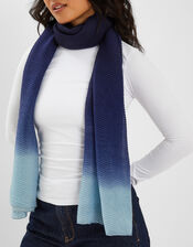 Lightweight Ombre Pleat Scarf, , large