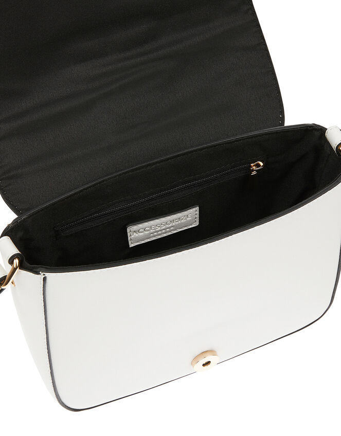 Buckle Saddle Cross-Body Bag, , large