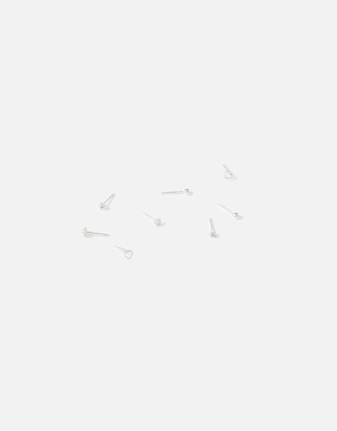 Sterling silver multipack stud earrings clearance