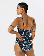 Shoreline Scallop Shaping Swimsuit, Multi (BRIGHTS-MULTI), large