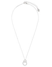 Linked Circle Pendant Necklace, , large