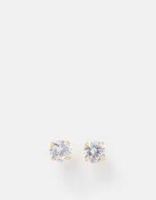 14ct Gold-Plated Large Bling Stud Earrings, , large