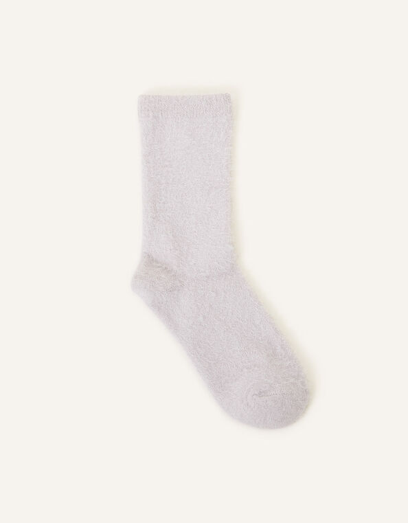 Sparkle Knit Socks, Grey (GREY), large
