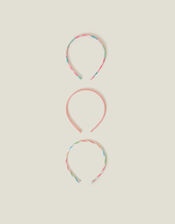 3-Pack Girls Flower Print Headbands, , large