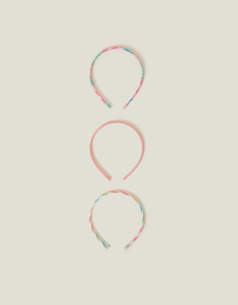 3-Pack Girls Flower Print Headbands, , large