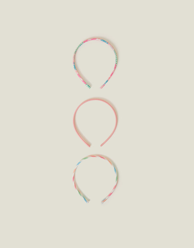 3-Pack Girls Flower Print Headbands, , large
