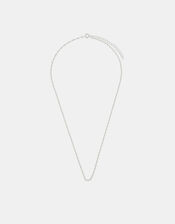 Sterling Silver Twisted Chain Necklace, , large