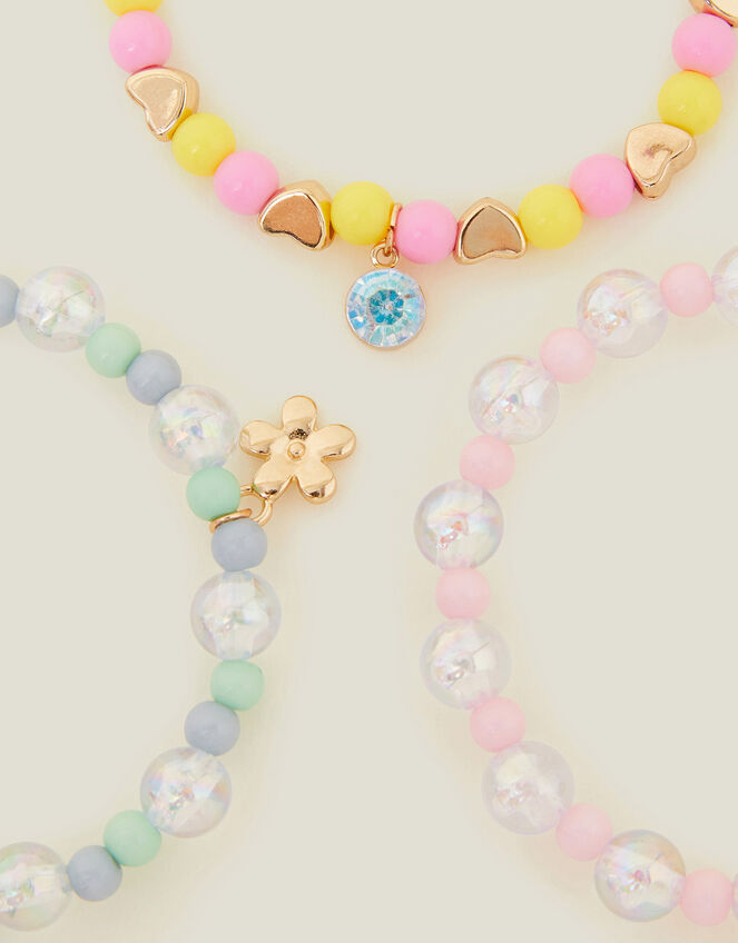 3-Pack Girls Beaded Bracelets, , large