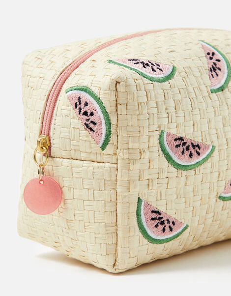 Watermelon Embroidered Make-Up Bag, , large