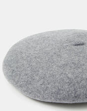 Wool Beret, Grey (GREY), large