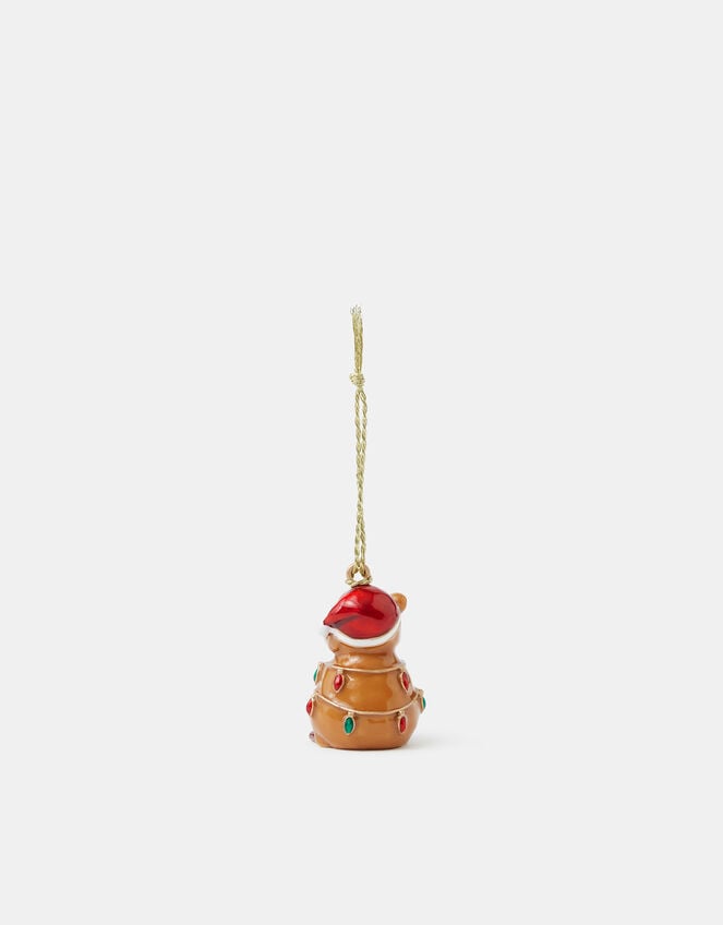Capybara Enamel Christmas Tree Decoration, , large