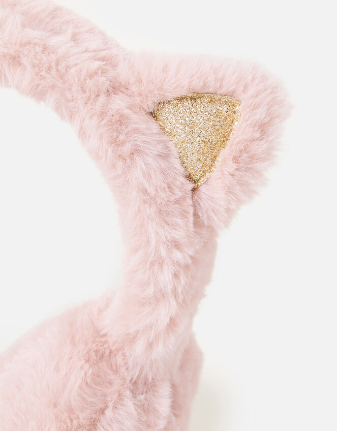Girls Fluffy Cat Earmuffs Girls Hats, Gloves & Scarves Accessorize UK