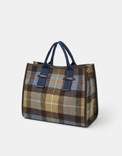Check Print Handheld Bag, , large