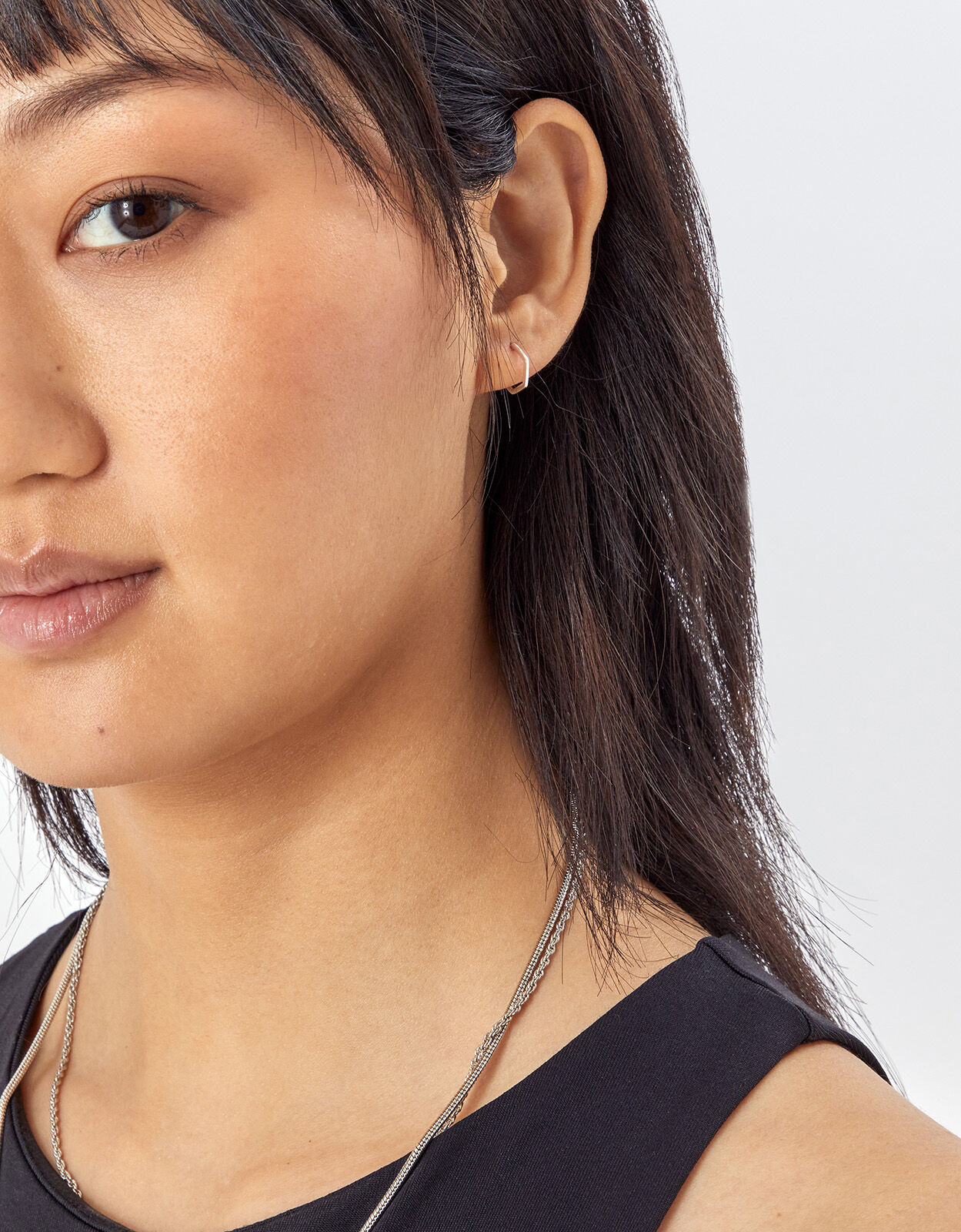 Sterling silver hexagon earrings new arrivals